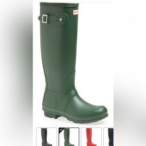 Hunter Original Rain Boots in Hunter Green 40